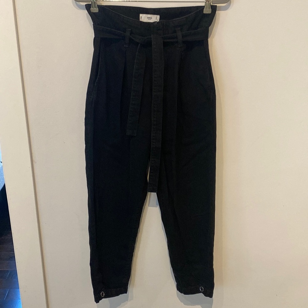 Mango relaxed denim pants
